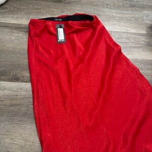 Nasty Gal Bold Red Pencil Skirt